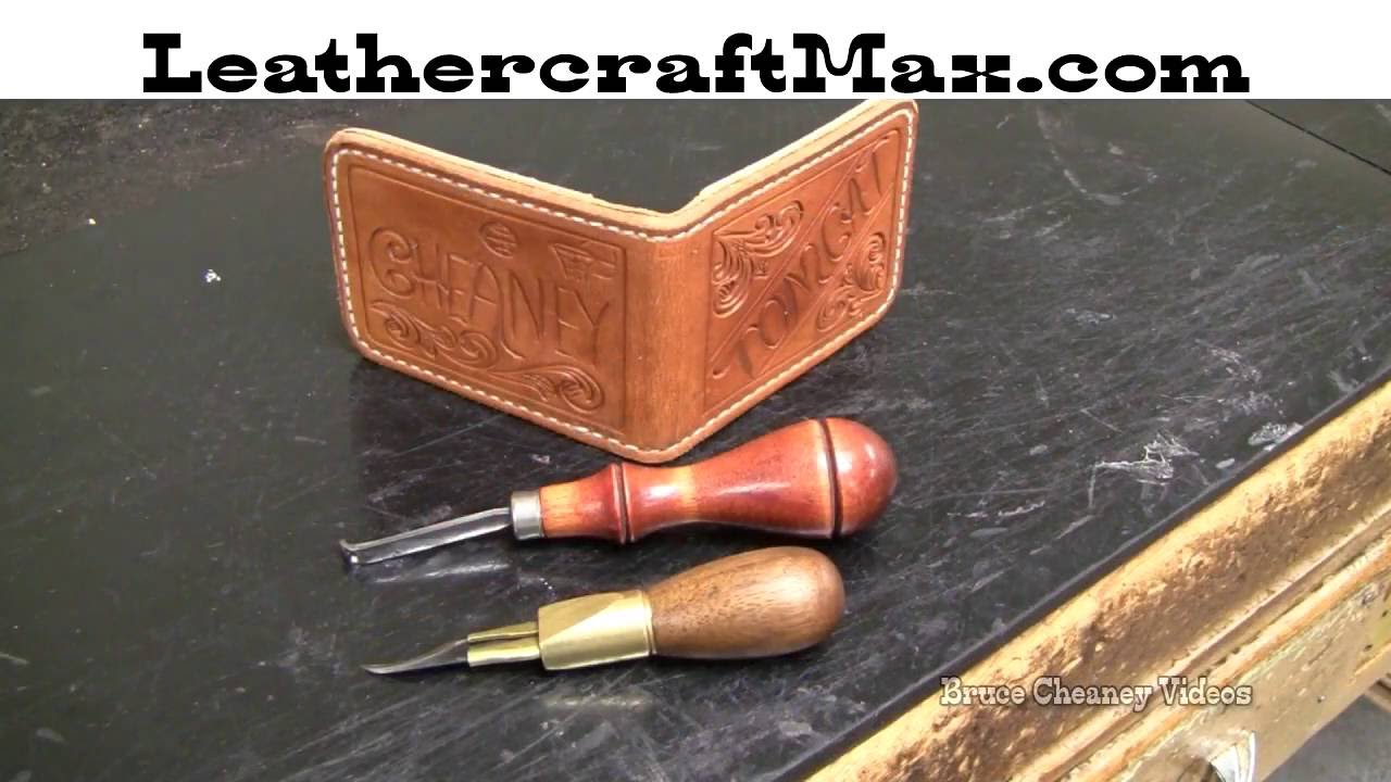 Handmade leather wallet in the making - Made in USA - YouTube