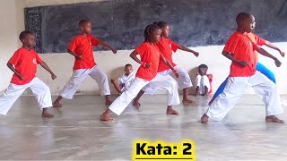 RWANDA KARATE: DORE UKO BAKORA KATA YA 2 // WADO-RYU KIHON KATA 2