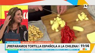 Tortilla española a la chilena: Camila chef enseña preparación casera. Tu Día, Canal 13