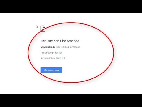 How to fix this site can’t be reached took too long to respond ERR_CONNECTION_TIMED_OUT