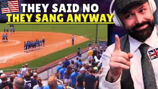 They Refused To Play The Anthem So The Crowd Sang It British Dad Reacts