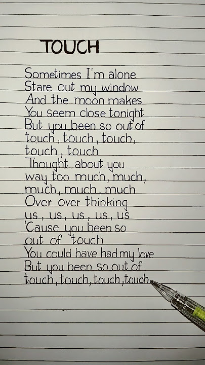katseye touch lyrics #touch #katseye #lyrics
