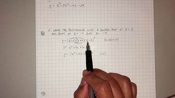 Algebra 2AB: Writing the Equation of a Polynomial Function Given Its Roots
