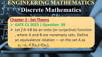 GATE CS 2023 | Q 39:Let f:A→B be an onto (or surjective) function, where A and B are nonempty sets.