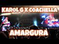 Coachella KAROL G Amargura con un fan week 1