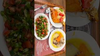 Trying Kuskus Chicken, Salad &amp; Lamb at Istanbul #eating #istanbul #turkiye