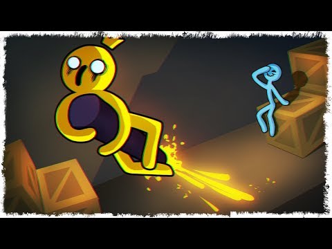 Видео: УЛЕТЕЛ В КОСМОС НА ШЕСТИСТВОЛКЕ В STICK FIGHT THE GAME!!!