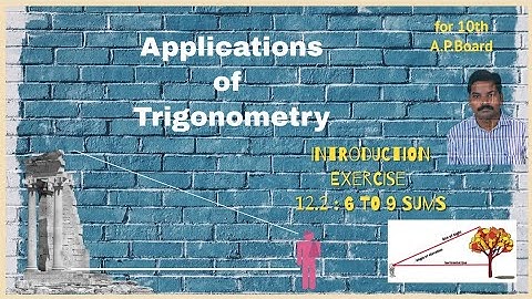 #10thMATHEMATICS#Applications of Trigonometry #Exercise12.2:6to9
