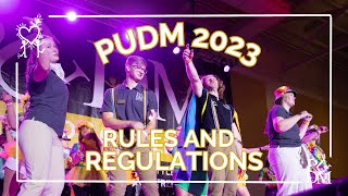 PUDM RULES AND REGULATIONS 2023