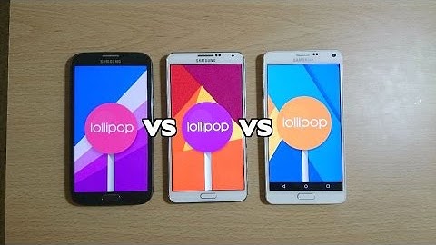 Galaxy Note 4 VS Note 3 VS Note 2 Android 5.1 - Speed Test!