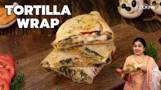Tortilla Wrap Recipe | Egg Tortilla Wrap with Veggies & Cheese | Quick Lunch or Dinner Ideas