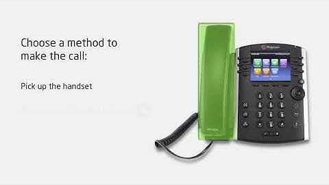 The VoIP Shop Training - Polycom VVX 410 - Chapter 6 Making a call