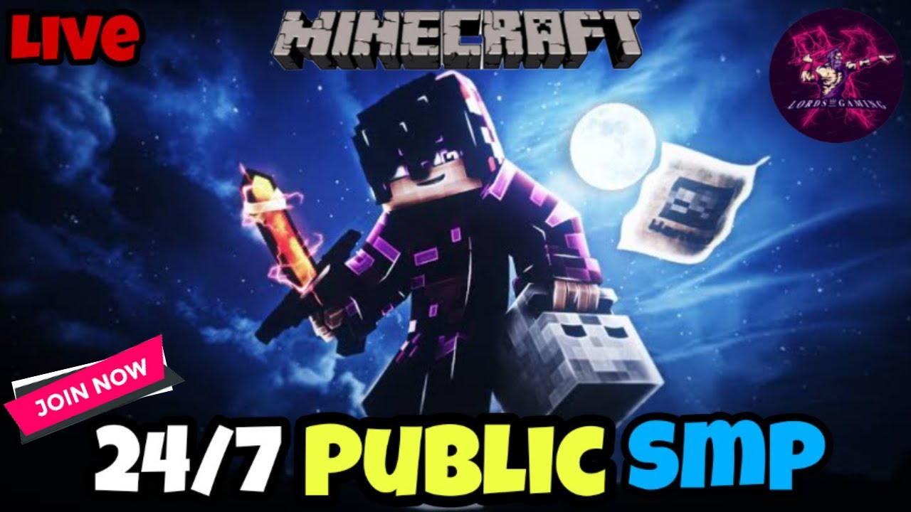 PUBLIC SMP LIVE | MINECRAFT LIVE PUBLIC SMP HINDI | JAVA + PE SMP | # ...