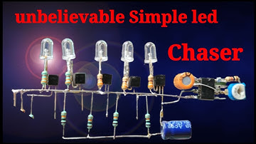 How to make a led chaser circuit using bc547 NE555 IC !@Shaktitechshakti