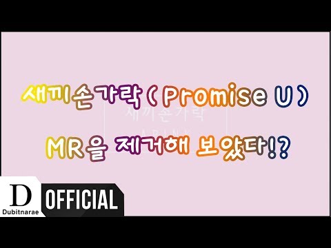 [ 에이핑크 ] 새끼손가락(Promise U) MR을 제거해 보았다!?
