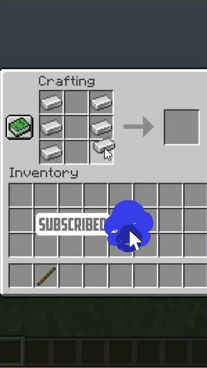 Begginers tutorial how to craft Rail in Minecraft - YouTube