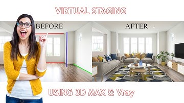 Virtual staging real estate | Living room #3d max #Vray