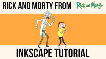 Rick and Morty - Inkscape tutorial