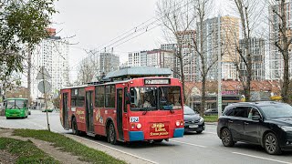 Поездка на троллейбусе ЗиУ-682 КР Иваново | Номер 124 | Маршрут 27 | Екатеринбург