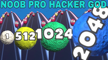 NOOB VS PRO VS HACKER VS GOD  in Merge Meteor 3D @playgame24dia