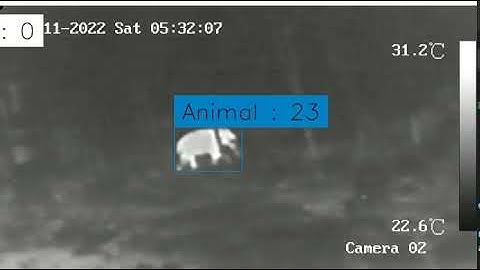 thermal Camera based Elephant intrusion detection