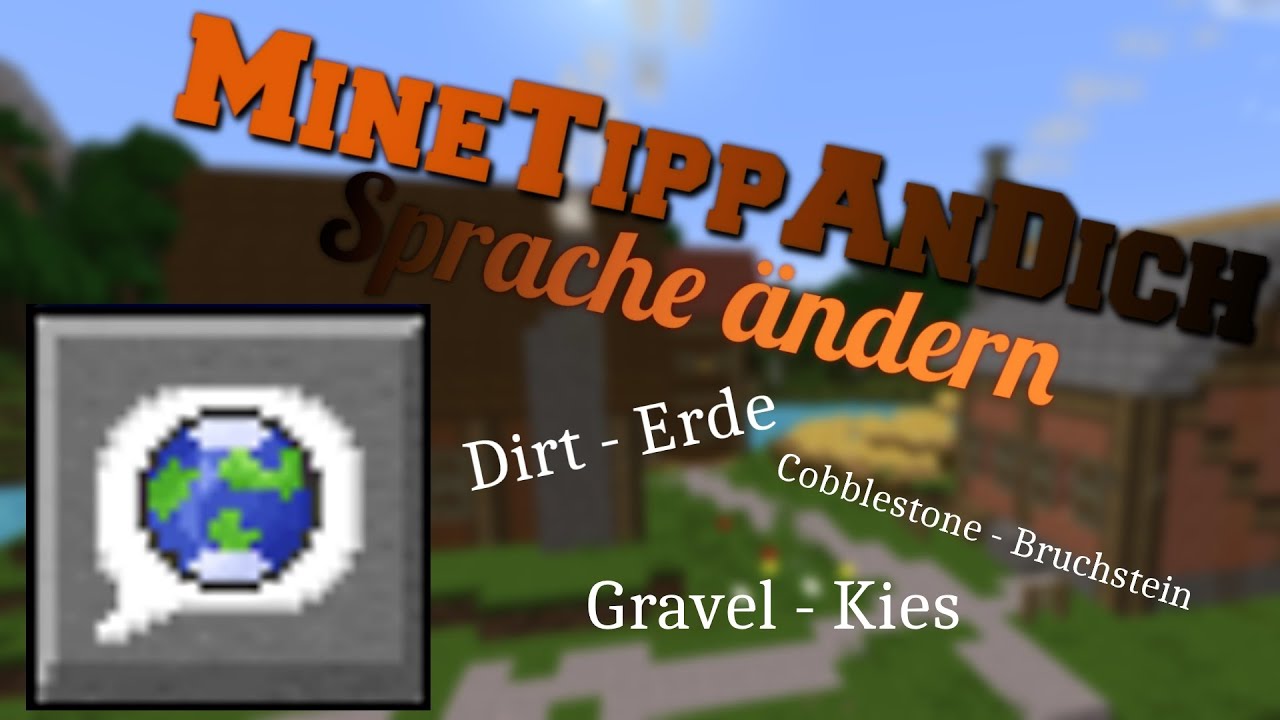 Minecraft sprache ändern