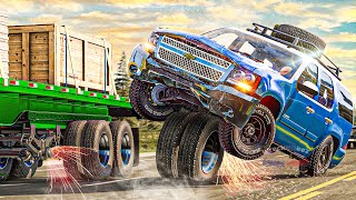 Wheel and Tire failure Crashes #02 | BeamNG.Drive