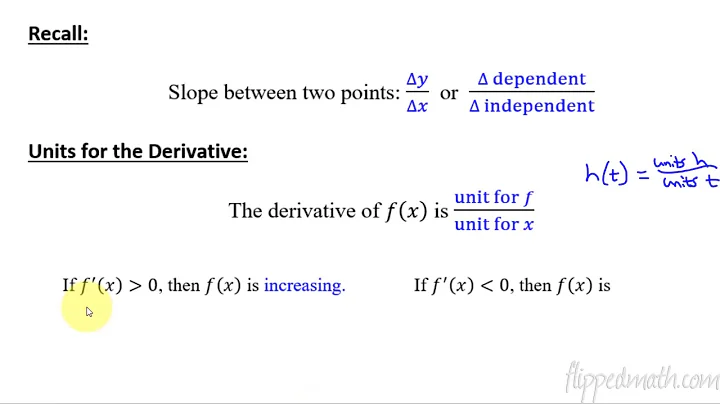 Calculus AB/BC – 4.1 Interpreting the Meaning of the Derivative in Context