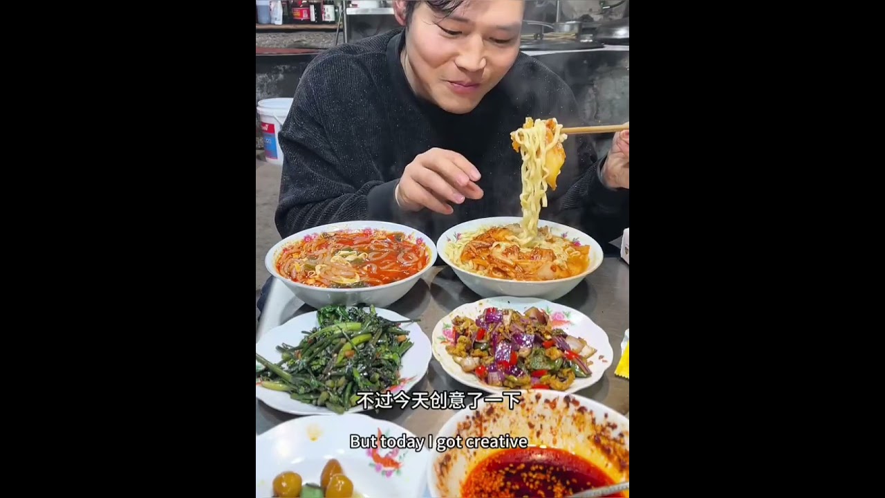 ASMR MUKBANG | Fire spicy Mushrooms, Fire Noodles, Sausages, Spam, Smoked Chicken, Octopus #41