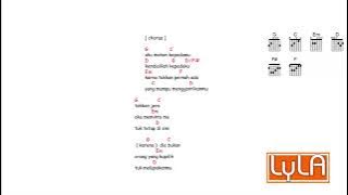 kunci gitar & lirik lagu | Lyla - takkan ada