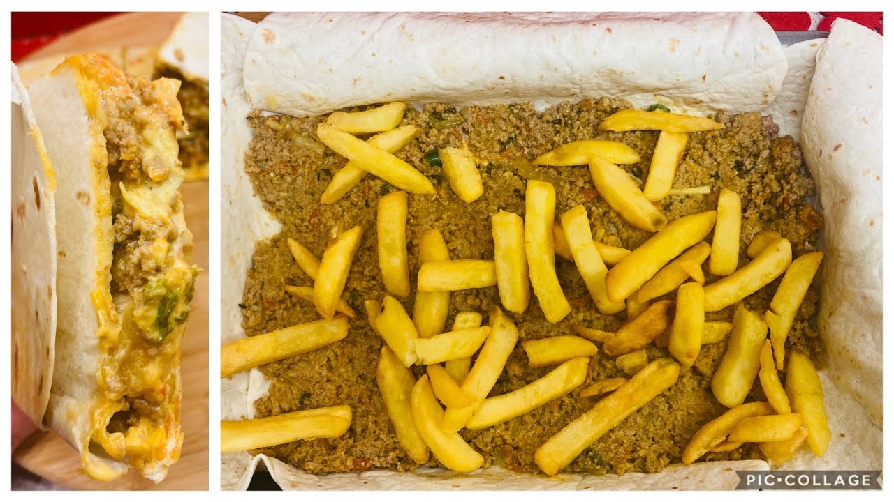 10 Minutes Recipe - Quick & Easy Dinner Recipe | Cheese Burger & Fries Sheet-pan Crunch Wrap 