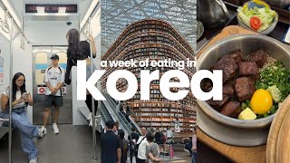 a week in korea 🇰🇷 | cute cafes, kbbq + sonny angel unboxings