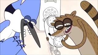 Regular Show - Mordecai and Rigby Prank Call Everyone/Benson Destroys Phone