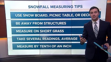 How to officially measure snowfall