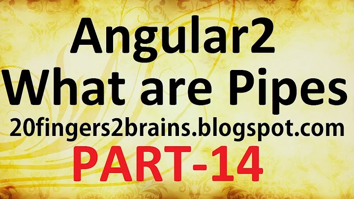 Angular 2 - How to use Pipes