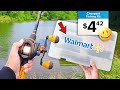 Buying the CHEAPEST Fishing Kit in WALMART! (Bank Fishing)