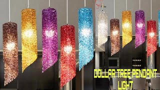 Pendant light using DOLLAR TREE stuff | craft idea | diy | Craft Angel