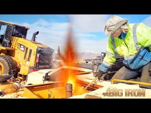 Using an Oxy-Acetylene Bomb To Start This Abandoned Excavator