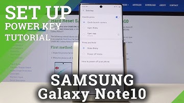 How to Change Power Button Function in SAMSUNG Galaxy Note10 - Set Up Power Key