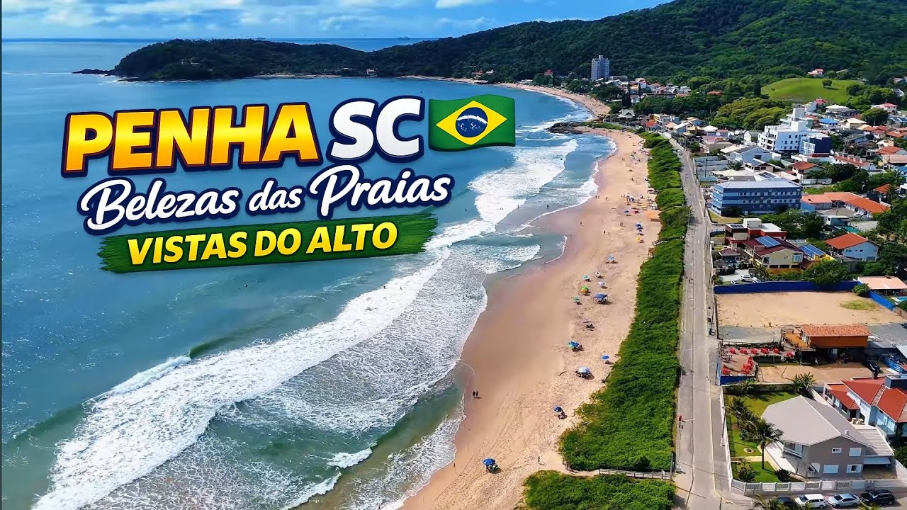 Penha SC | Tour Aéreo pelas Praias Mais Bonitas | Canto do Poá, Praia Grande e Ponta da Vigia
