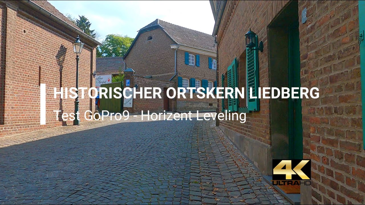 4K - GoPro9  Korschenbroich bei Düsseldorf Historic Liedberg Old Town Castle Half-timbered houses