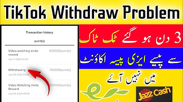 Tiktok Withdrawing Problem Solved | How to Withdraw Money From Tiktok in Easypaisa / JazzCash