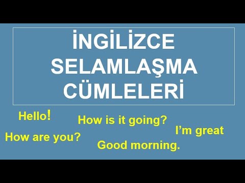 İngilizce Selamlaşma Cümleleri, Hal - Hatır Sorma