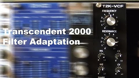 T2K-VCF Transcendent 2000 Eurorack Filter Adaptation Demo No Talking
