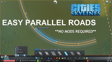 Cities Skylines | 2-Min Tutorial Parallel Roads NO MODS | cc: Multi