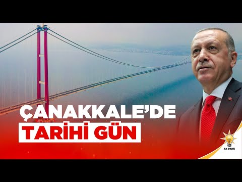 #CANLI ÇANAKKALE'DE TARİHİ GÜN Cumhurbaşkanımızın Katılımıyla 1915 Çanakkale Köprüsü Açılış Töreni