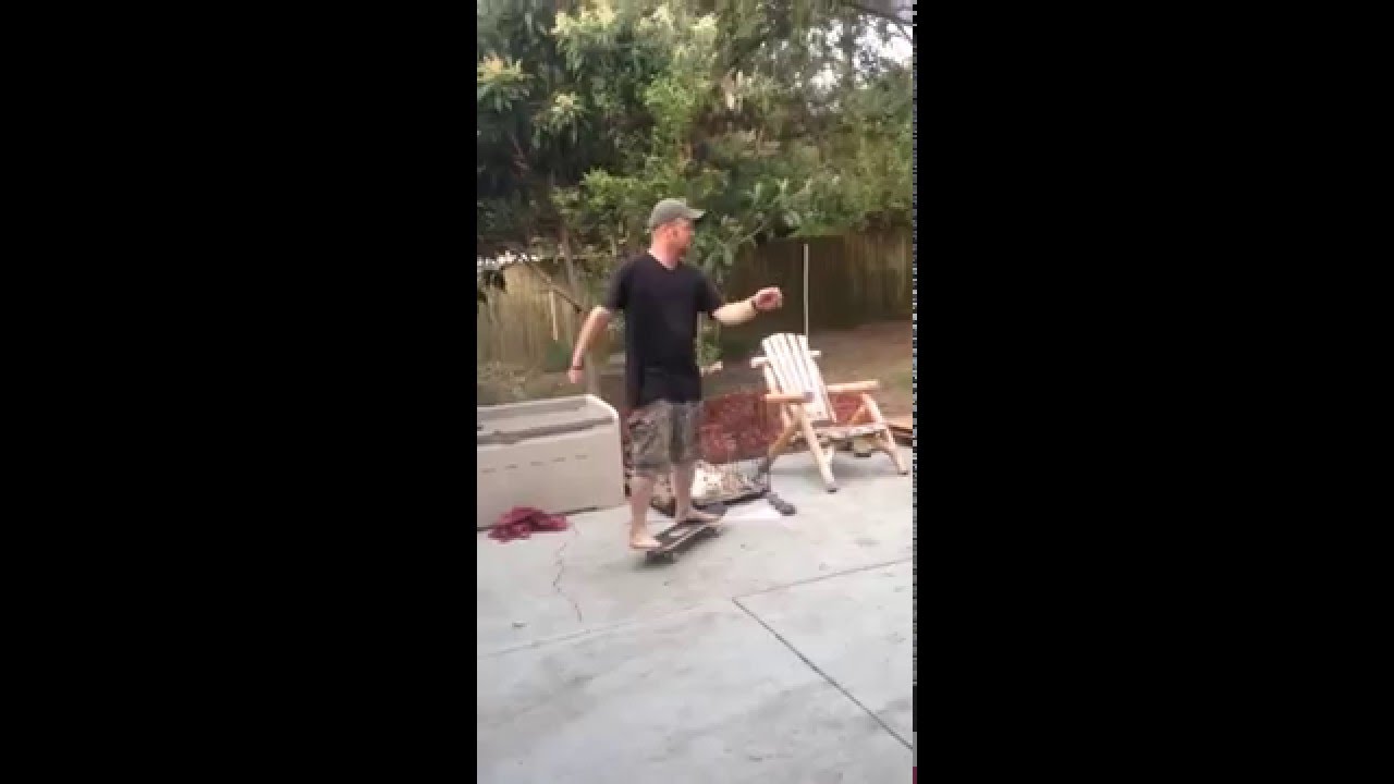 lizard skin grips Dad tries to ride skateboard