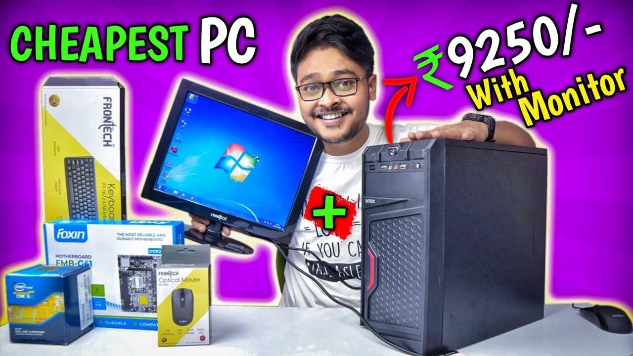 How I Built My CHEAPEST PC Under Rs. 10000/ Only!! 2020 YouTube