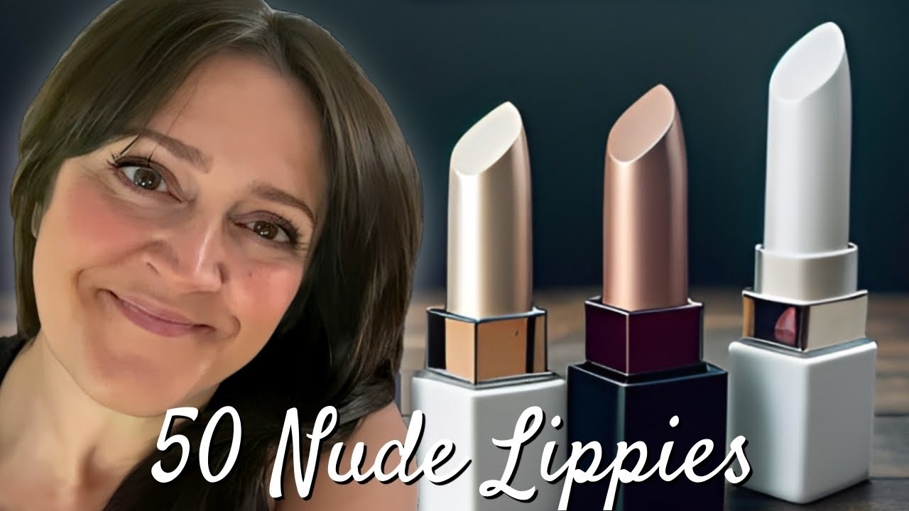50 SHADES OF NUDE 💋 Relaxing Time-Lapse Lipstick Swatches 👄 Cool Neutral Lipstick Shades💄
