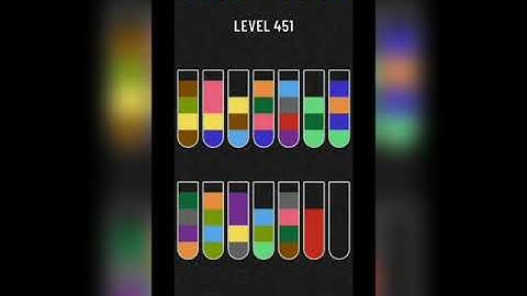 Water sort puzzle level 451